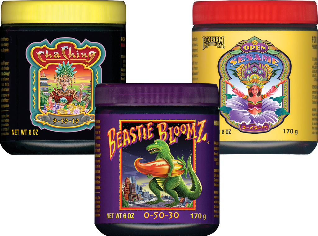 FoxFarm Soluble Trio Pack Open Sesame Beastie Bloomz and Cha